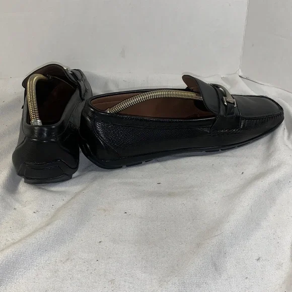 Allen Edmonds Black Leather Bit Loafers